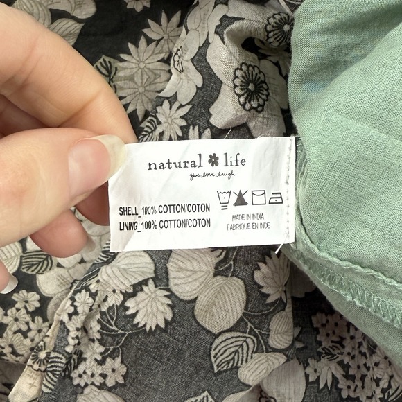 Natural Life Lucia Maxi Dress Womens M Mixed Media Cottagecore Prairie Peasant - Picture 15 of 15